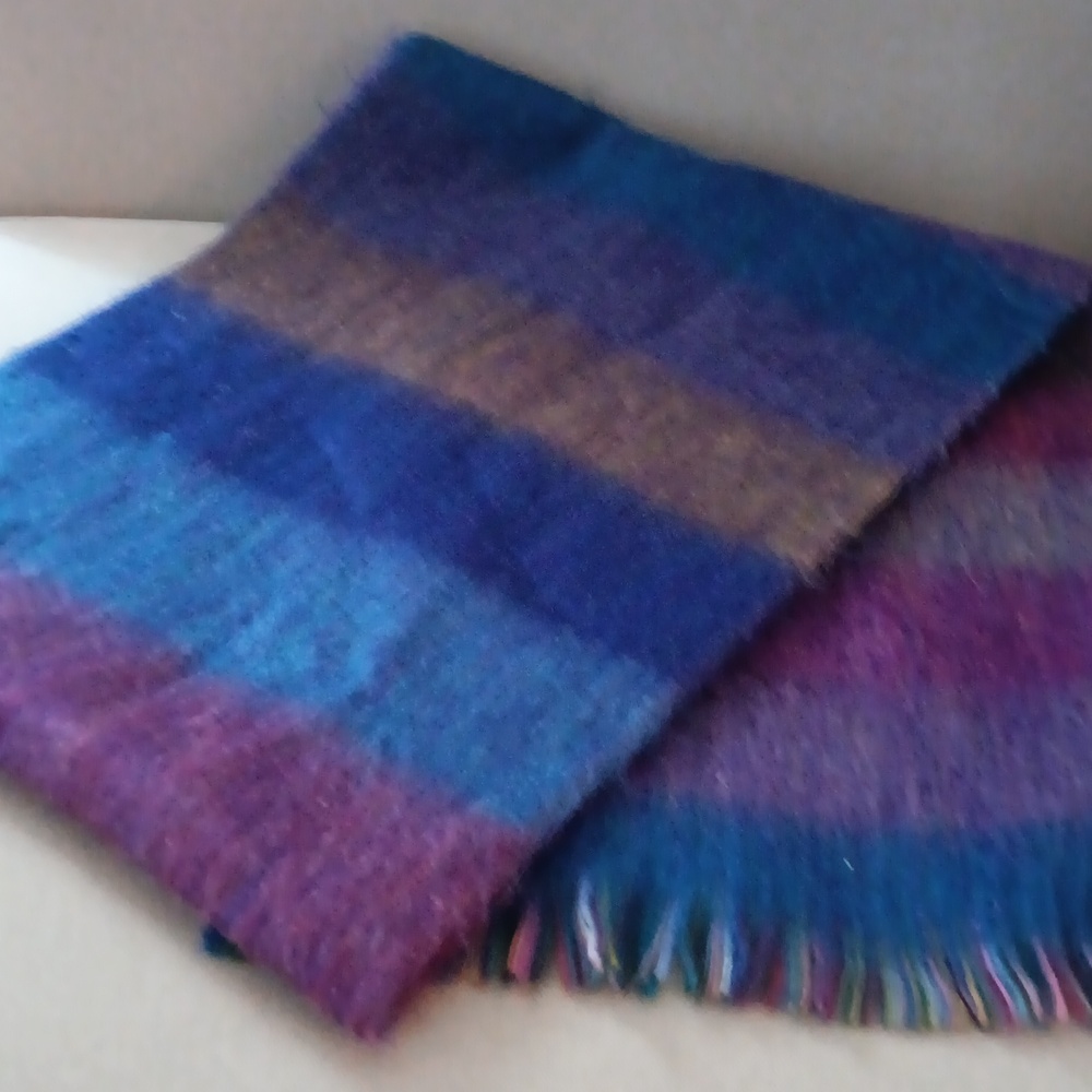 Pokoloko alpaca blend fringed scarf